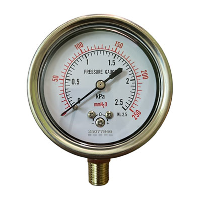 Đồng hồ áp suất 2.5kPa